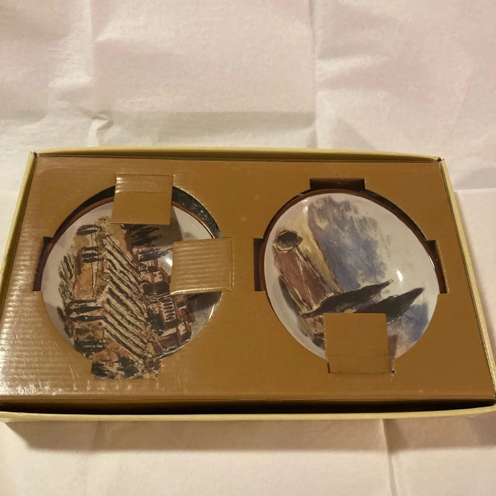 Williams-Sonoma Tuscan landscape, dipping bowls, set of four brand new! Gift!